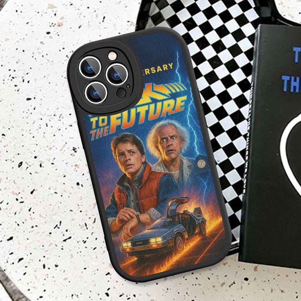 

Back To The Future Phone Case For IPhone 16 15 14 13 12 11 Pro Max Plus Leather Cover iPhone 14 pro