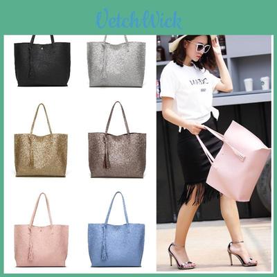 Stylish And Spacious Women's Shoulder Bag With Tassel Ideal For Everyday Use 36*30*23cm