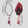 1 Pair 360° Rotating Adjustable Motorcycle Rearview Mirror Electric Vehicle Scooter Universal Modification Accessories