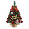 Tabletop Christmas Tree Tiny with Ornaments Unlit Decorations for Desk, Counter,