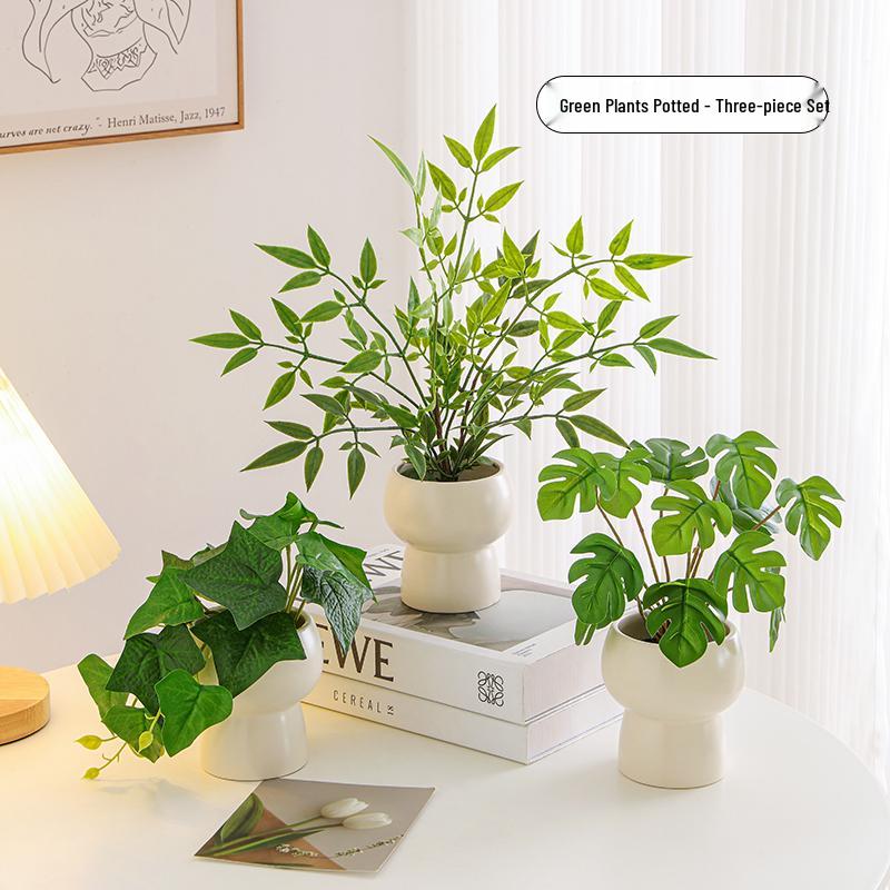 Artificial Bionic Potted Plant for Living Room Table or TV Cabinet