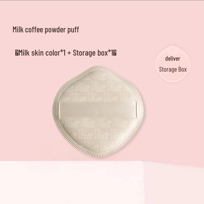 Gąbeczka do makijażu z pianką marshmallow o smaku kokosowym - Podwójne zastosowanie, Nie wchłania pudru, Mokra/Sucha gąbeczka