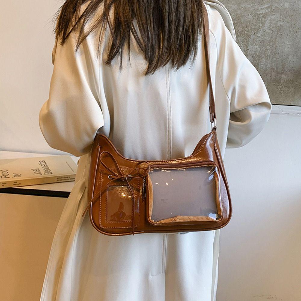 

Japanese Style Transparent Itabag Pvc Lolita Handbag Fashion JK Shoulder Bag Girls чорний