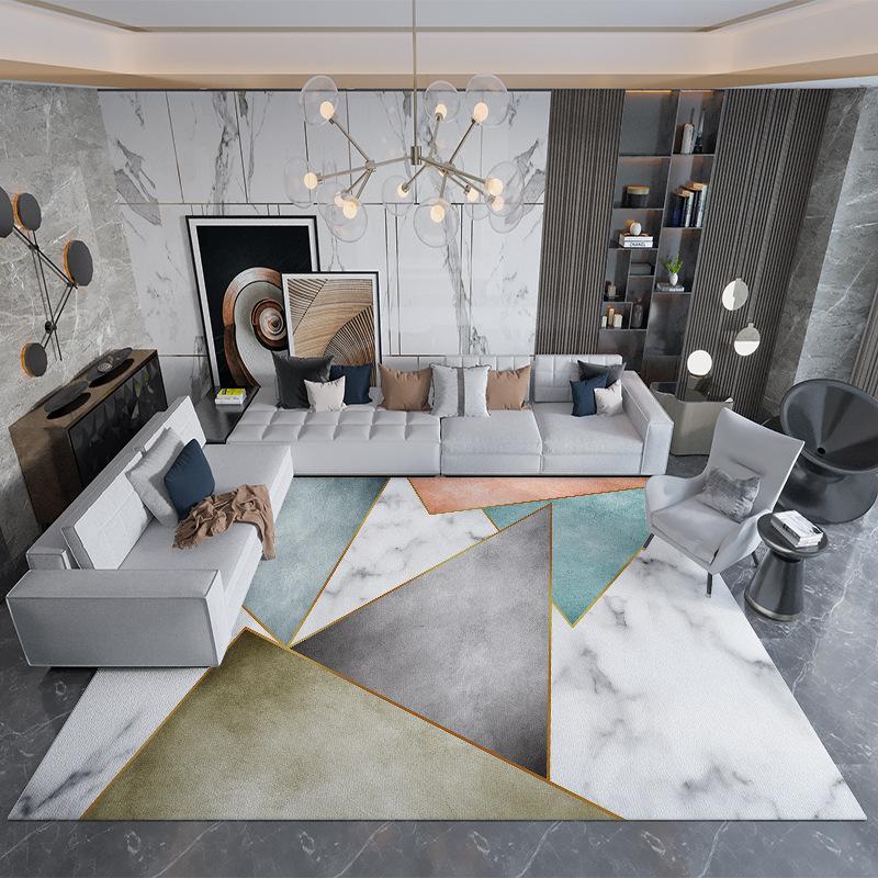 Living Room Geometric Carpet Rug Bedroom Bedside Rugs Home Sofa Table Decor Mat