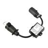 US Vehicle 7Pin Blade Socket to EU 7Pin Converter Trailer Light to EU Trailer Light Converter Easy Installation