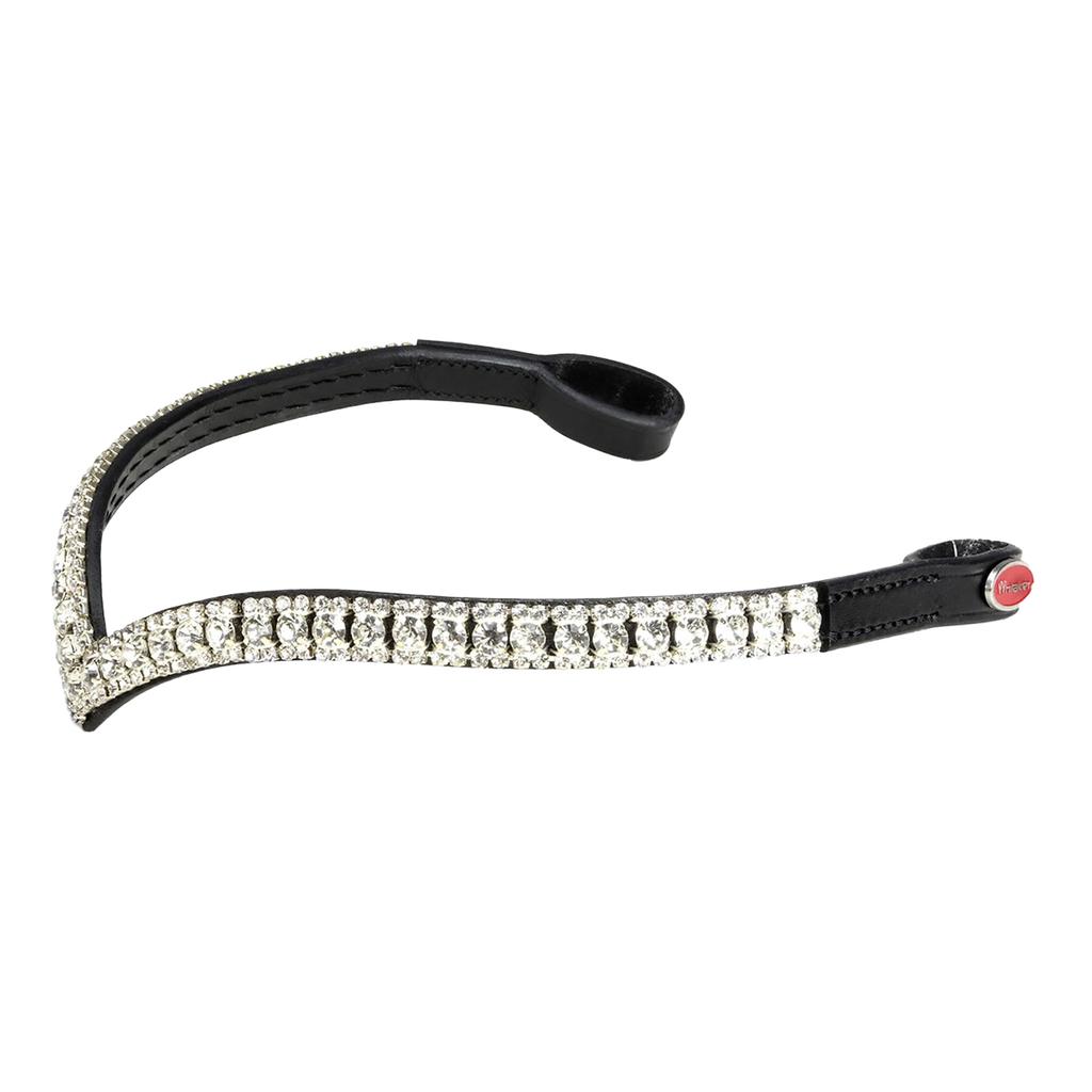 John Whitaker Lynton V Shape Horse Diamante Browband