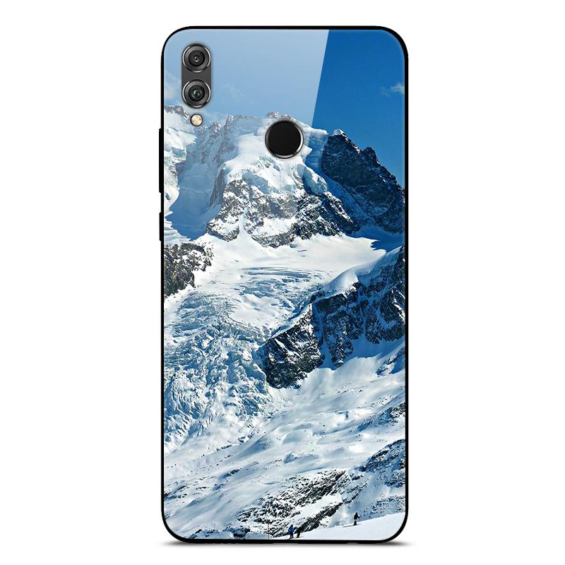 Tempered Glass Case For Huawei Honor 8X Case Phone Cover Bumper on Honor 8X JSN-L21 8 X Honor8X Case Hard Back Cover Cute Fundas