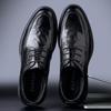 Autumn new leather shoes men's formal wear business British style leather men's shoes high-end wedding best man derby shoes trend