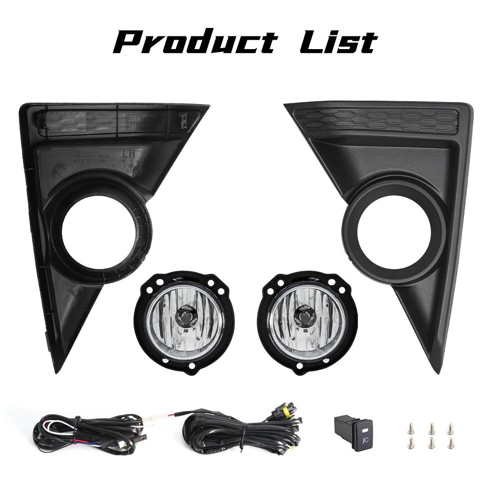 LED Fog Lamp For Toyota AGYA   DRL Daytime Running Lights Halogen Assembly Headlight With Cover Wires Car Accessories Halogen