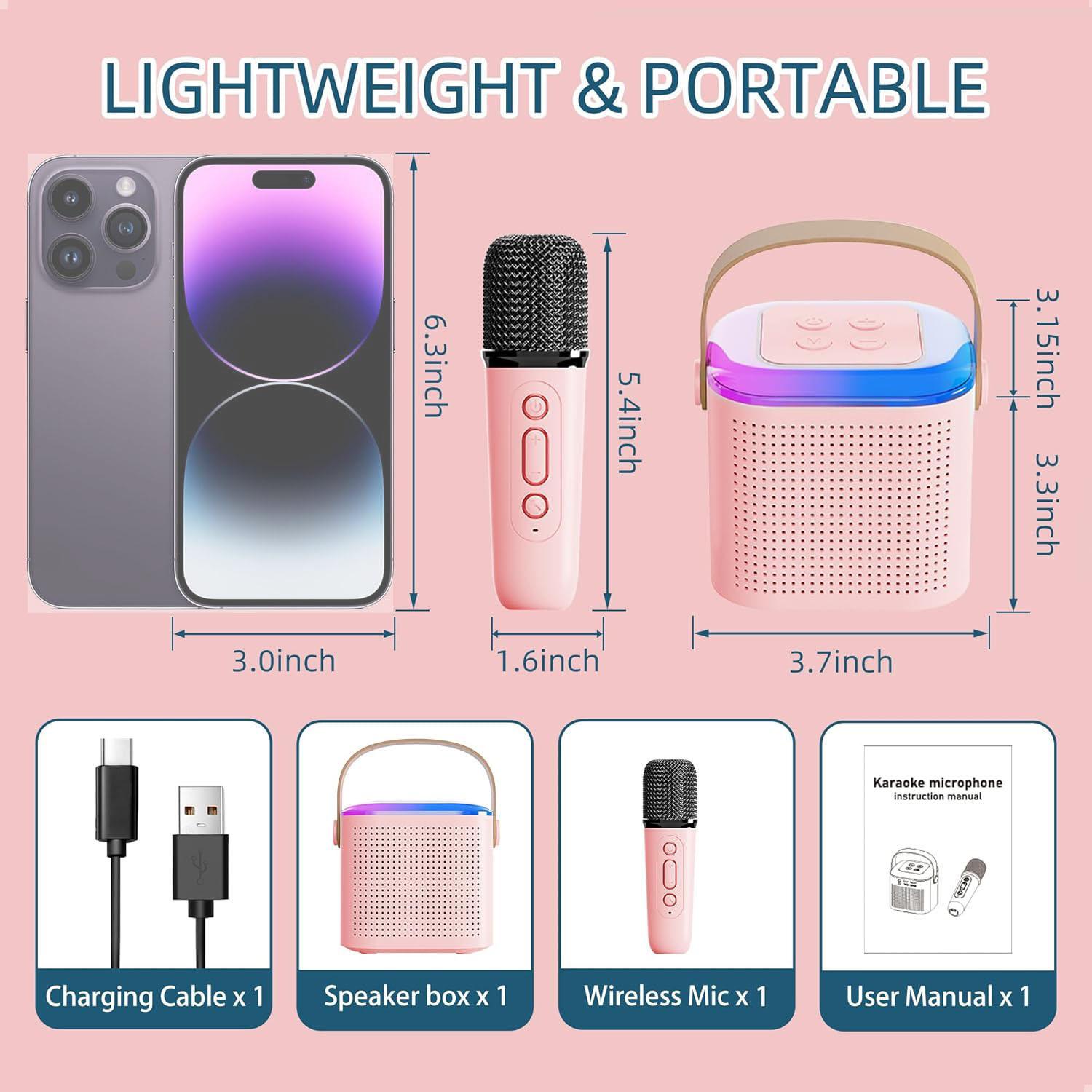 

Мини-караоке-машина 2 микрофона