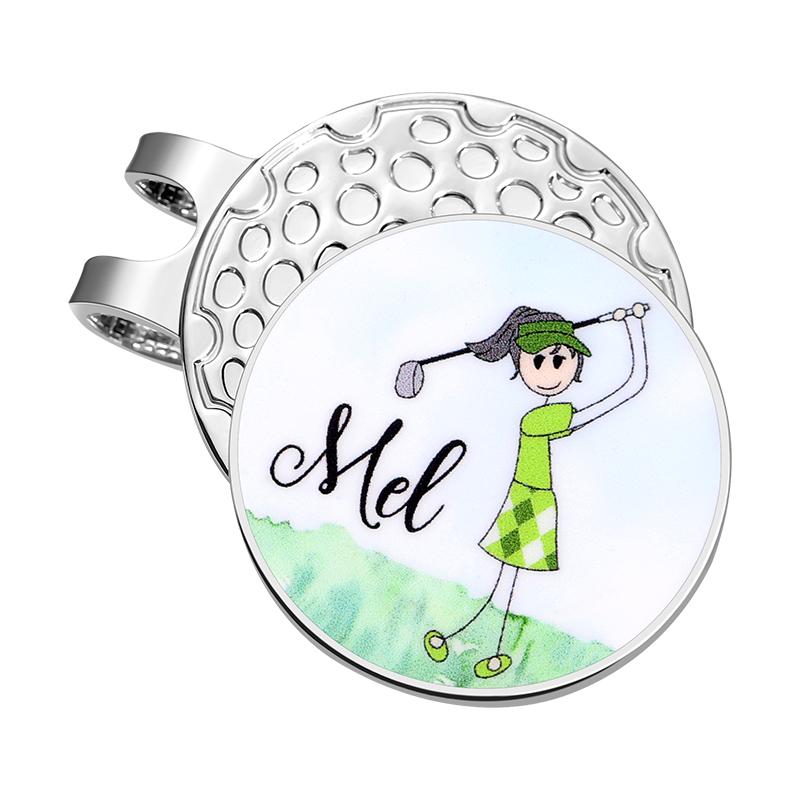 Golf Hat Clip 0.9 Inch Lucky Clover Hard Trendy Hat Metal Badge Jewelry Gift for Friend