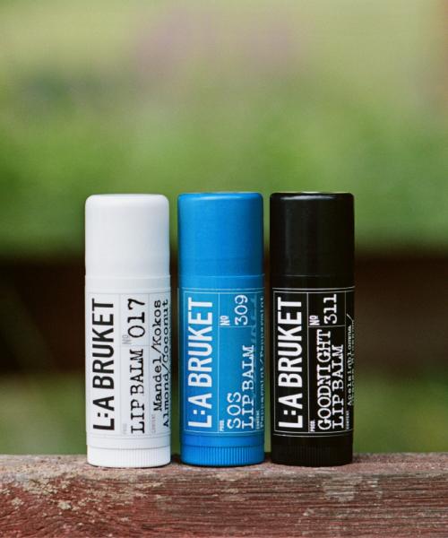 La Bruket [musinsa Exclusive] Lip Balm Trio Set  Fragrance Tag  Genuine Lip Balm  Key Ring   Shopping Bag Gift SET/F