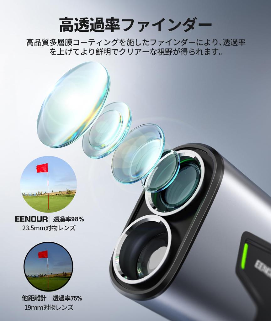 EENOUR U1000ADL Golf-Entfernungsmesser OLED 1093yd Schwarz