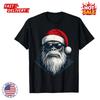 Bigfoot Face Sunglasses Santa Christmas Funny Xmas Sasquatch T-Shirt UNISEX Tee