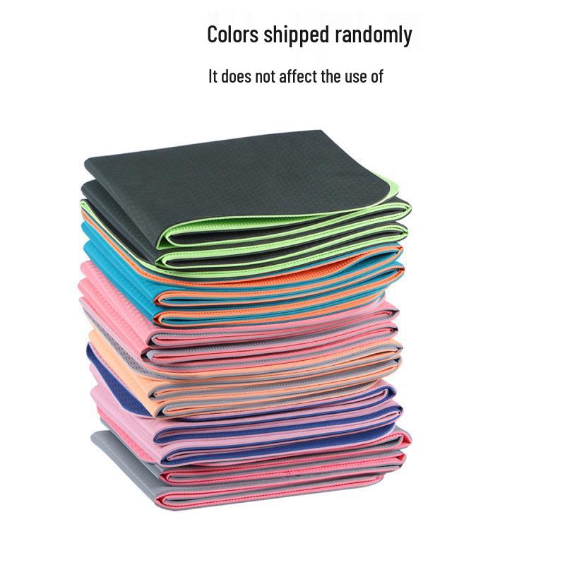 Портативный нескользящий складной звукоизолирующий коврик для йоги без запаха и набор для прыжков со скакалкой.