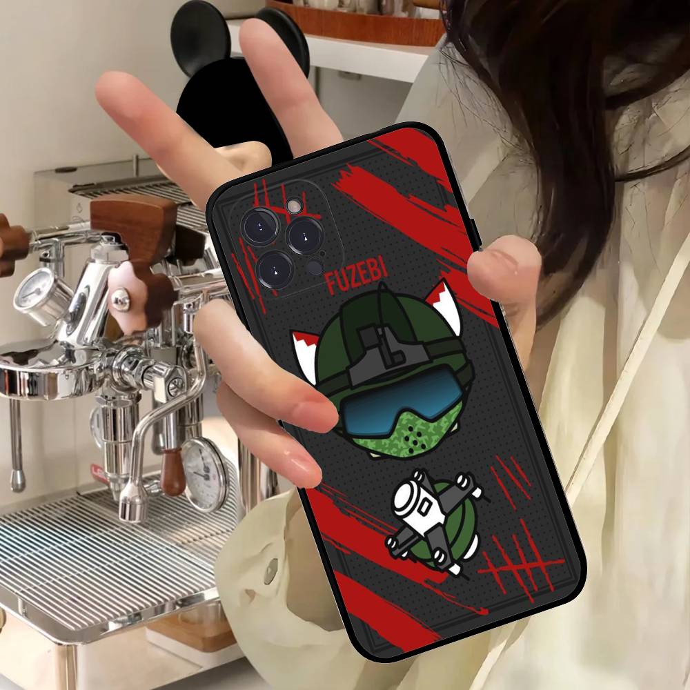 R-Rainbowes Game Six Siege Anime Handyhülle Für IPhone 17 16 15 14 11 12 13 Mini Pro XS Max Plus Funda Hülle
