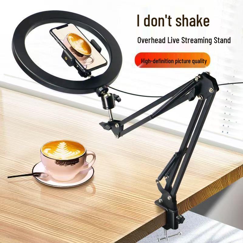 Multifunctional Desktop Shooting Stand with Fill Light for Food Photography & Live Broadcasts