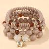 DIEZI New Korean Multicolor Crystal Beads Elastic Rope Bracelets For Women Elephant Wrap Strand Bracelet Men Pulseira Feminina