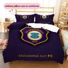 FC Erzgebirge Aue  Pattern Bedding Quilt Set  Home Decoration  Gift (1 * Duvet Cover + 2 * Pillowcase  Without Core)