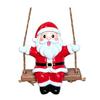 Christmas Hanging Decor Swing Santa Claus Ornament, Resin Tree Decorations Decoration, Seasonal Pendant Home Party Ornament
