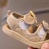 Korean Version Men's Soft Soled Summer Anti Slip Girls' Teddy Bear Beach Shoes 0-2 Years Old Baby Girls' Walking Sandals