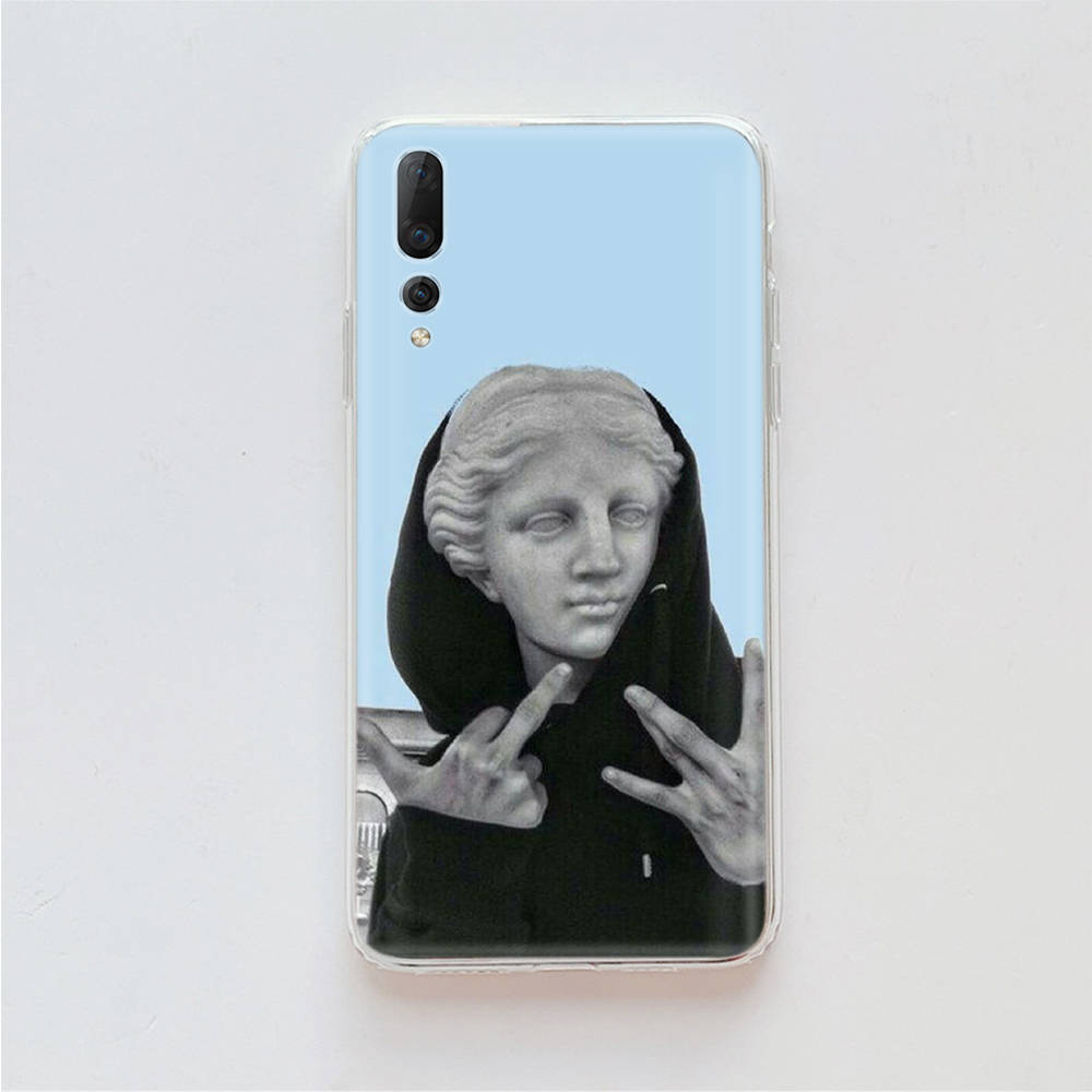 

Чехол из ТПУ со статуей Давида для iPhone XR 7 8 14 15 11 12 13 X XS Pro Max Xiaomi Redmi 13C Note 9 Samsung A22 S23 S24 Ultra Plus VIVO VIVO Y16 аэро