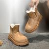 Women's Snow Boots Flat-soled, Warm Winter Women Boots Large-sized Ankle and Short Boots Female