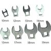 8Pcs 3/8 Inch Ratchet Wrench Set - Interchangeable Handle Bull Head L-Shaped Horn Spanner For Hardware Repair Tools