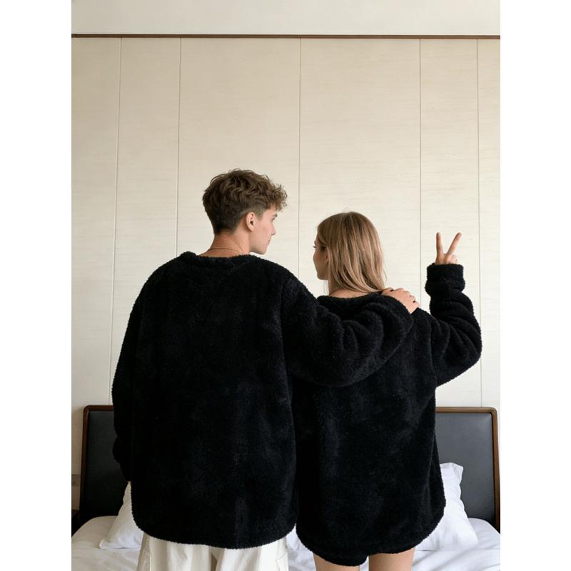 2Pcs Couple Flannel Matching Tops - Soft Breathable Shirts Perfect for Getaways