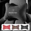 New 80% Car Suede Headrest Neck Support Auto Seat Accessories For Mercedes Benz AMG W204 W205 W203 W211 W212 W213 W201 W210 W12