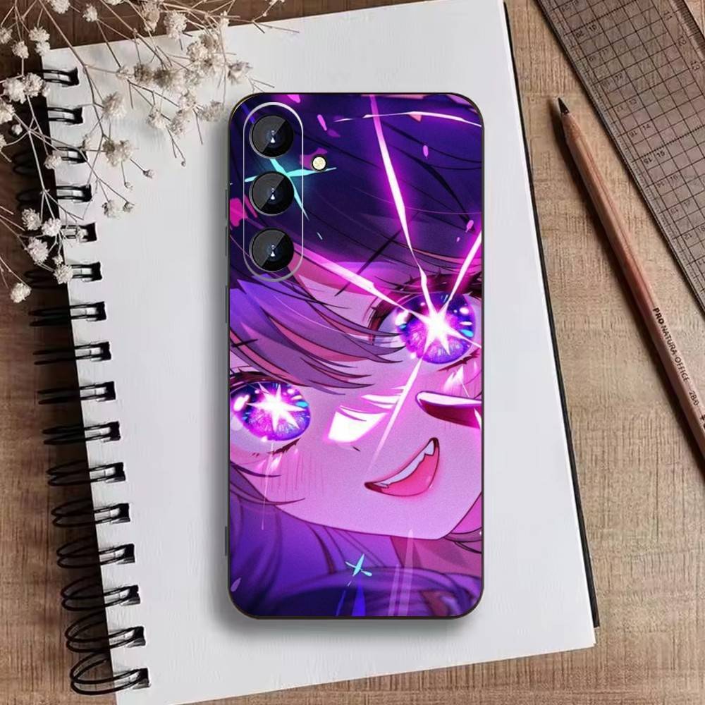 Oshi No Ko A-Anime Cute Phone Case For Samsung Galaxy A73,21,22,32,71,53,52,51,80,5G Soft Black Cover