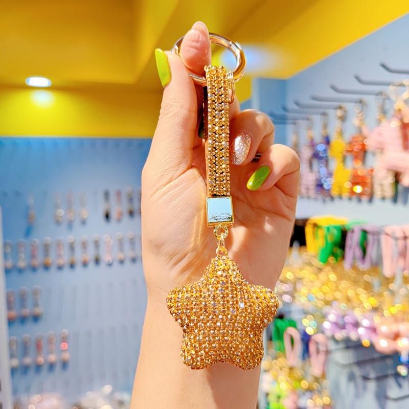 Starry Star Keychain With Czech Rhinestones For Gift Giving And Collection