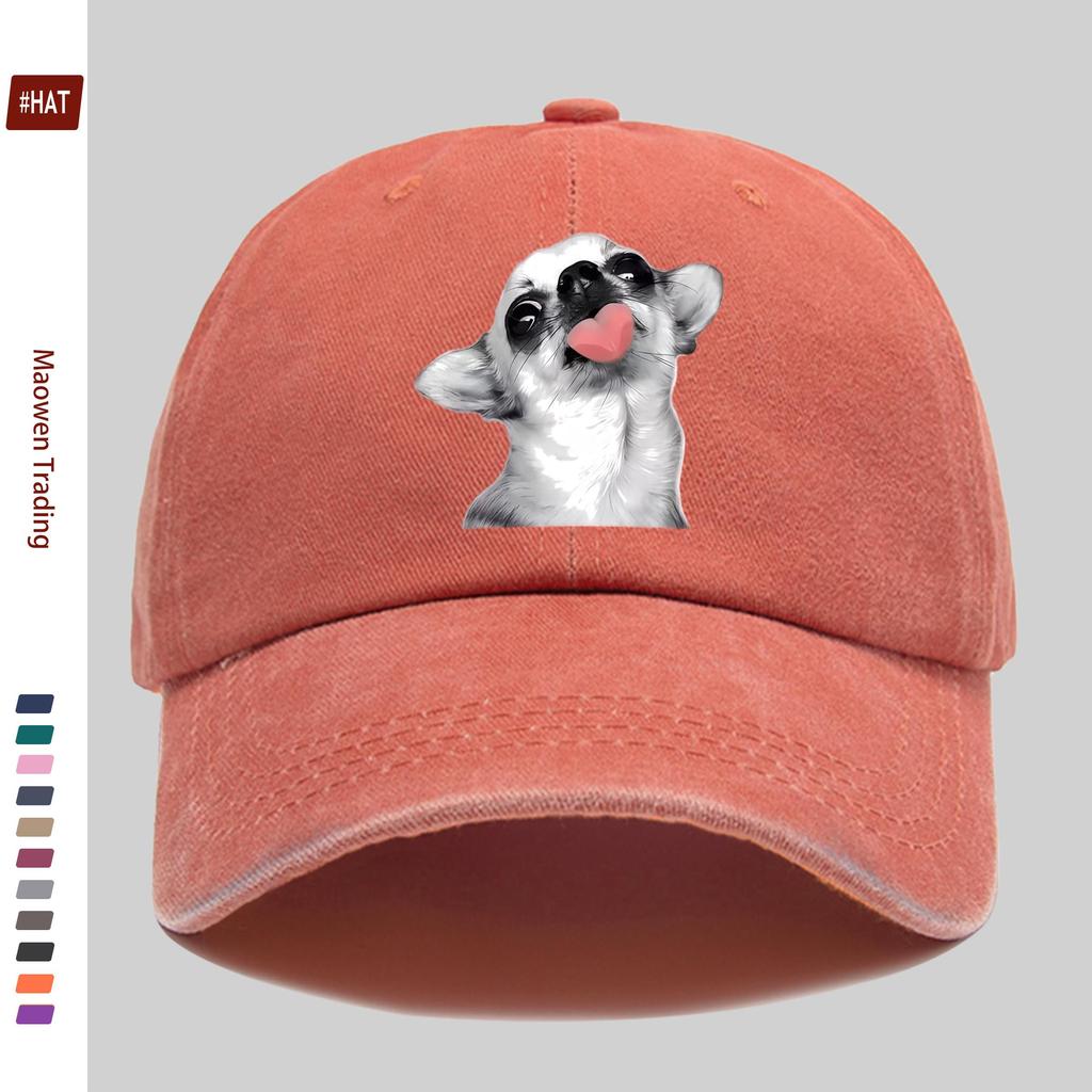 Pc Cute Chihuahua WomenS Fashion Casual Sport Style Print Baseball with Trendy Print Design Sun Hat Party Decoration Hat Comfo