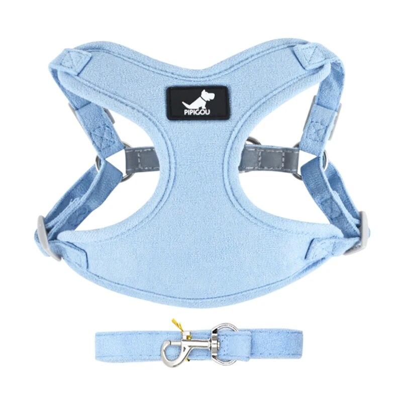 Breathable Pet Harness for Small Medium Dog Cat Harness Leash Set Reflective Puppy  Walking Leash Lead Chihuahua French Bulldog