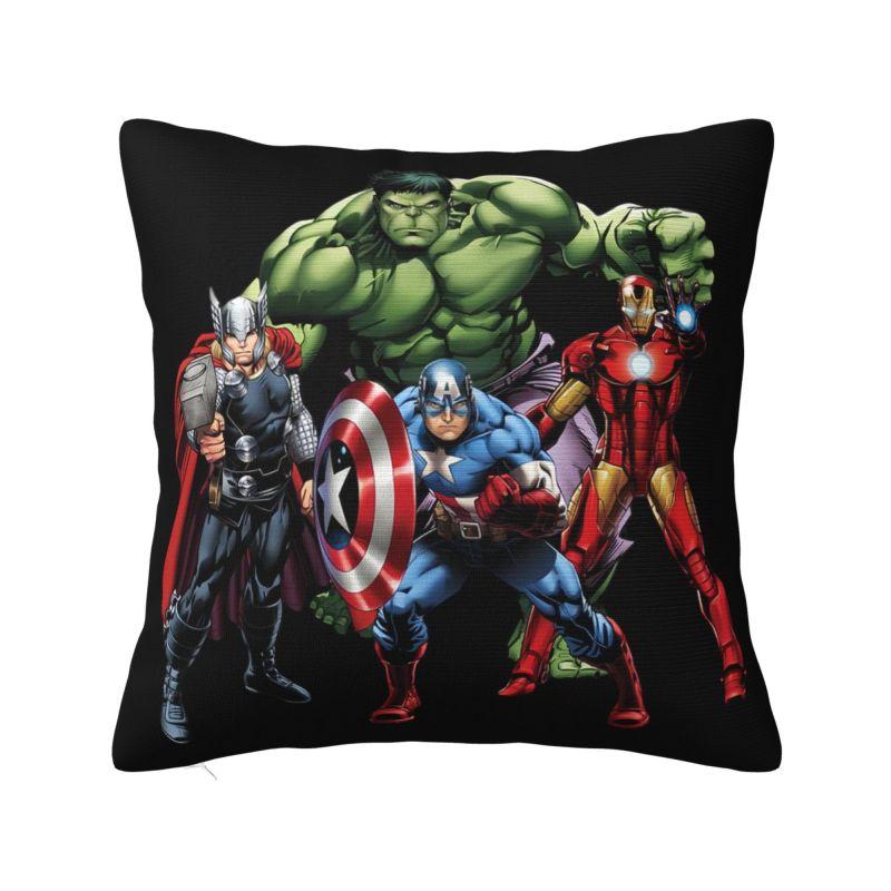 Custom Disney Iron Man Marvel Film Pillow Case 45x45cm Living Room Decoration Luxury Chair Cushion Square Pillowcase