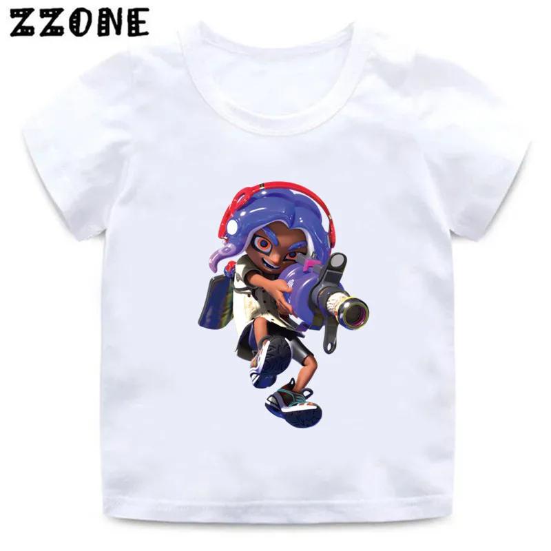 Splatoon 3 Funny Game Cartoon Kids TShirts Octolings Splatlands Girls Clothes Baby Boys T shirt Summer Children Topsooo5839