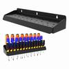 Dark Metal Screwdriver Rack Wall Mounted Tool Shelf For Easy Access And Space Saving In Workbench