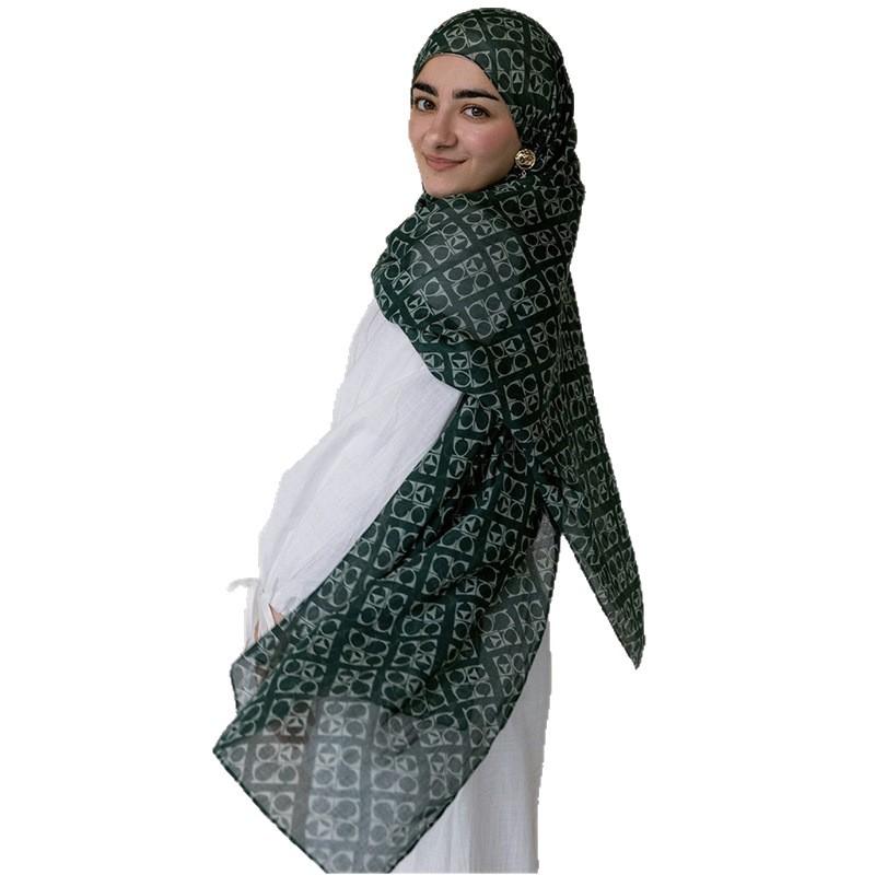 Watercolor Tie-Dye Scarf Shawl Travel With Polyester Long Scarf Turkey Middle East Headscarf