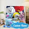 Custom Name K-pop Stars Group Blanket bed sofa Blanket Flannel Blanket for Camping, Hiking, Picnic Essentials,gift for Fan family