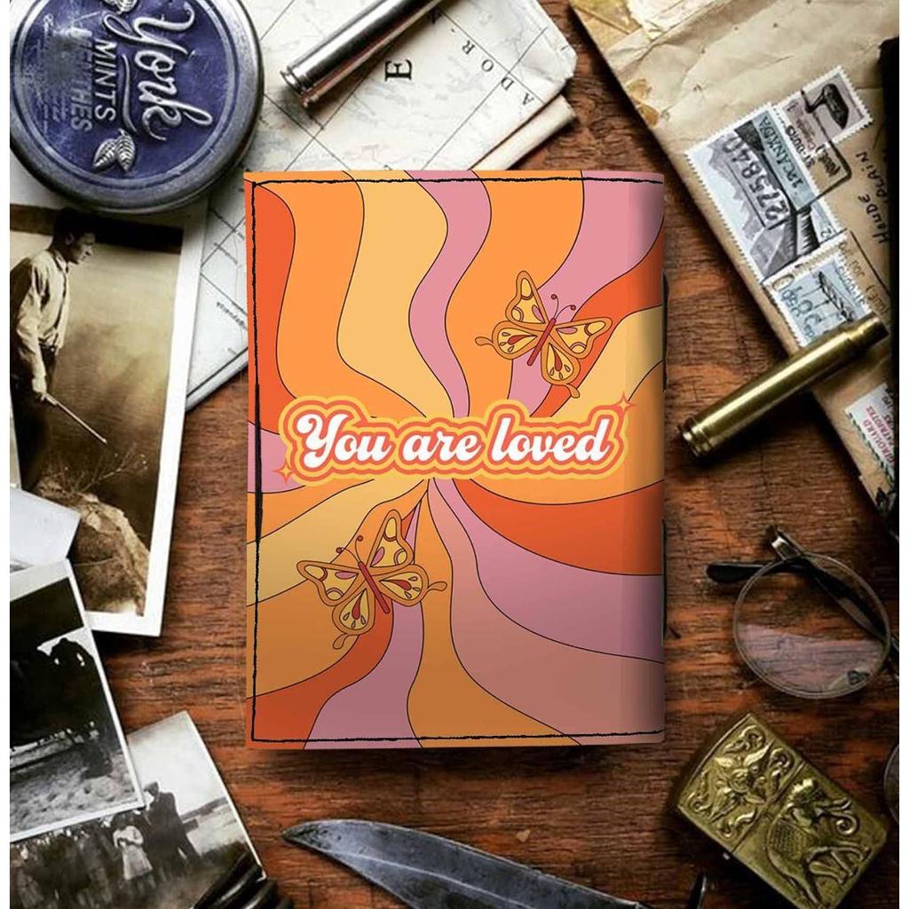 Leather You are loved Printed Blank Pages Journal Diary for Personal & Office Use Planner Blank Diary (7 x 5 Inch)
