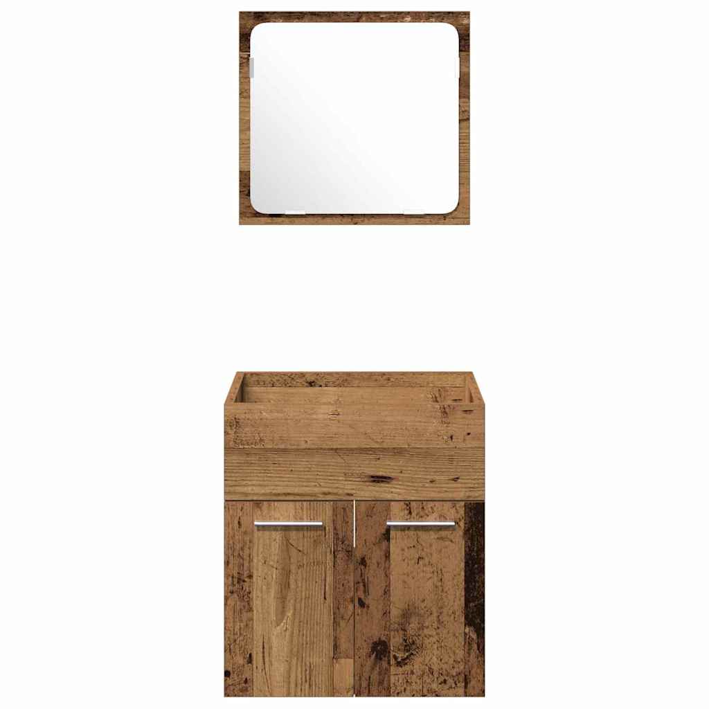 Bathroom Furniture Set 3 pcs Reclaimed Wood 41 x 38.5 x 46 cm