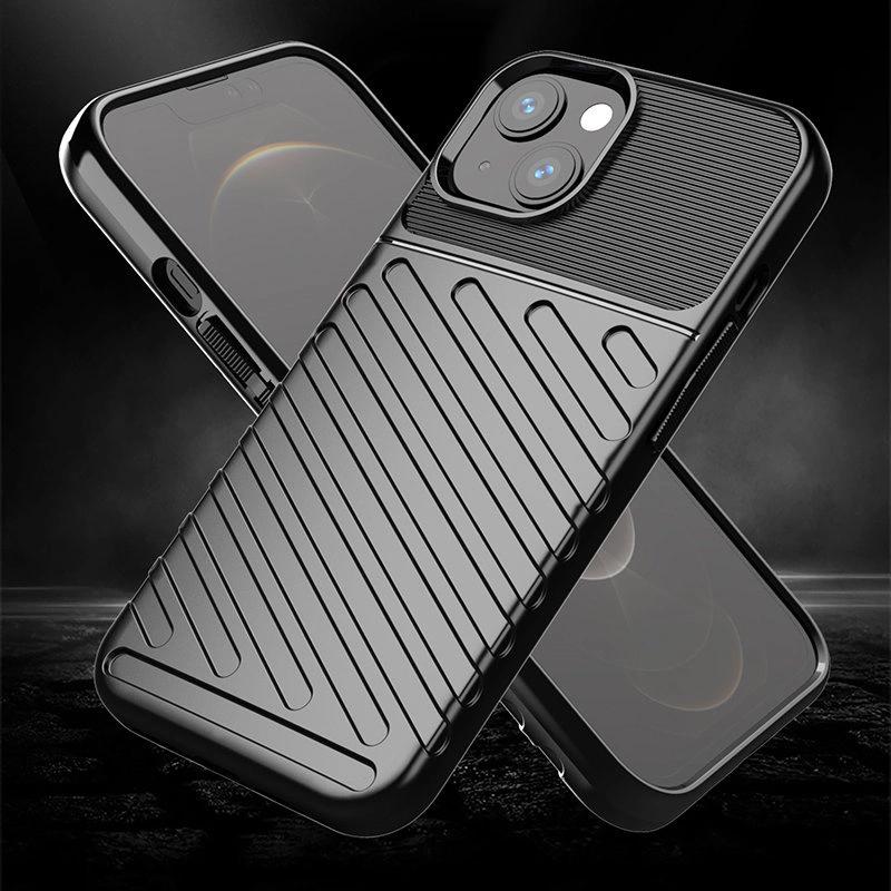 Thunder Case Flexible Armored Case Cover for iPhone 13 Mini Black
