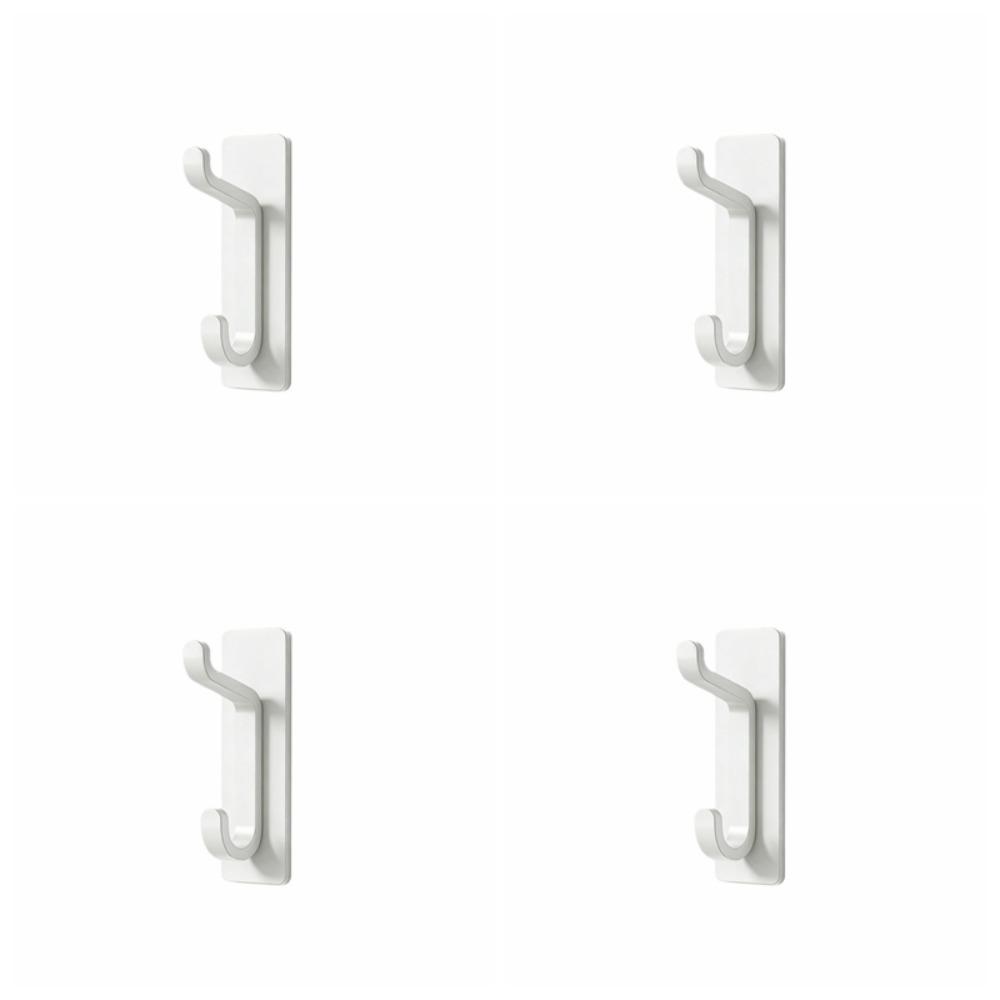 4PCS Moisture-proof Wall-Mounted Hooks Waterproof Strong Adhesive Hooks Closet Hooks  Dorm Closet