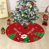 1pc-Creative and Exquisite Christmas Tree Skirt with Printed Tree Bottom Decoration Christmas Supplies Party Decoration