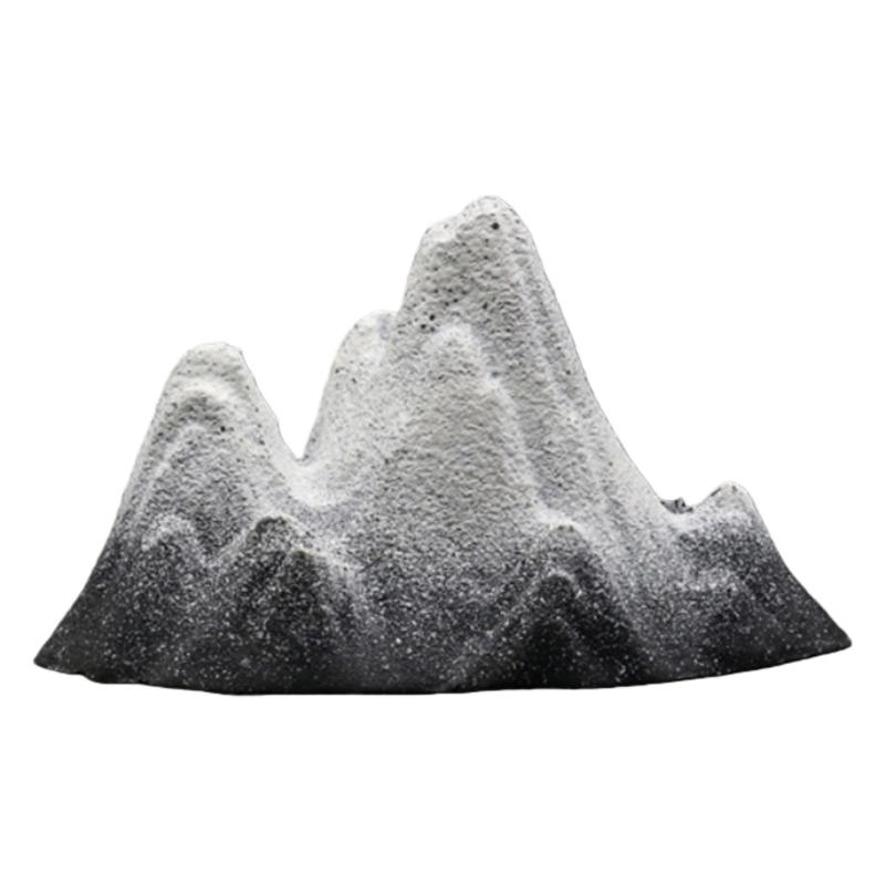 Aquarium Decors Fish Tanks Ornament Aquarium Landscape Decorations Fish Tanks Accessories Realistic Snow Mountain Model