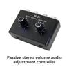 Inline Sound Volumes Manager for 3.5mm Jacks Quick Setups Volumes Control Box Metal for Comfortable Listen Experience