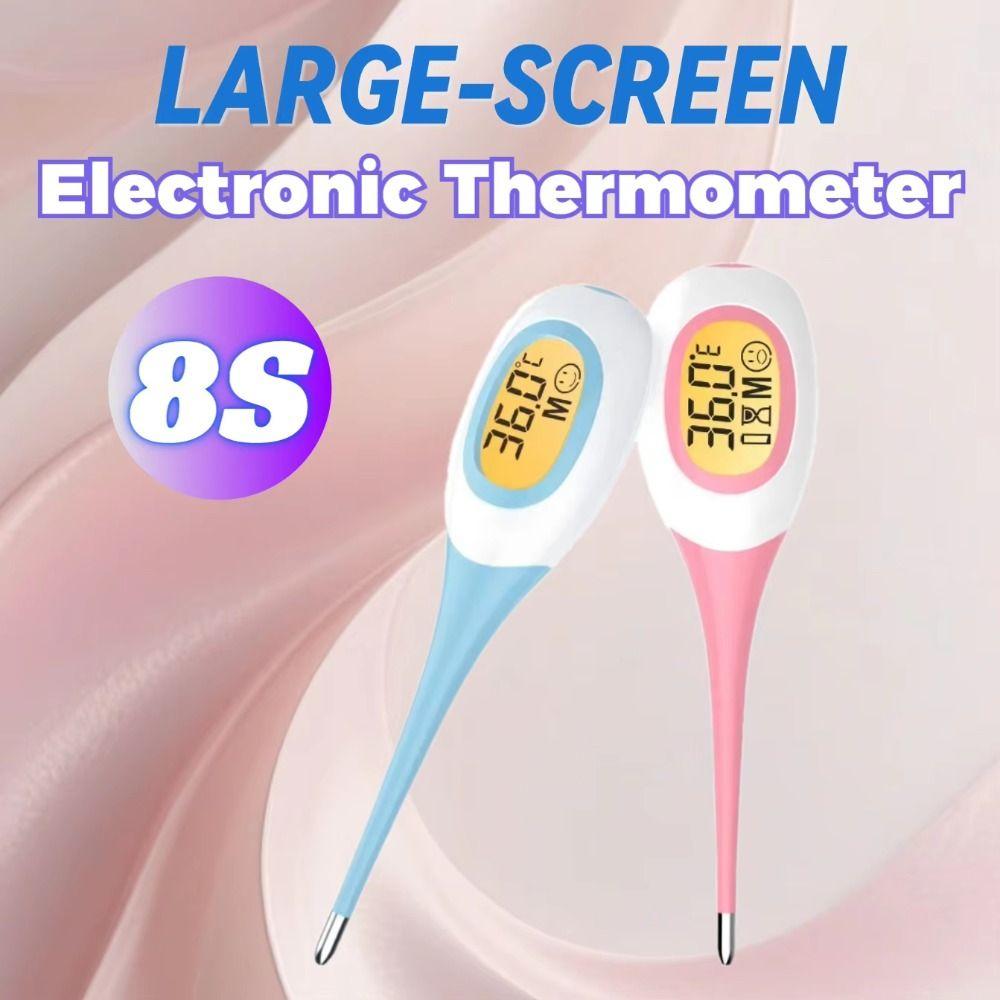 Backlit Display Digital Thermometer 8 Seconds LCD Thermometer Fever Thermometer Children