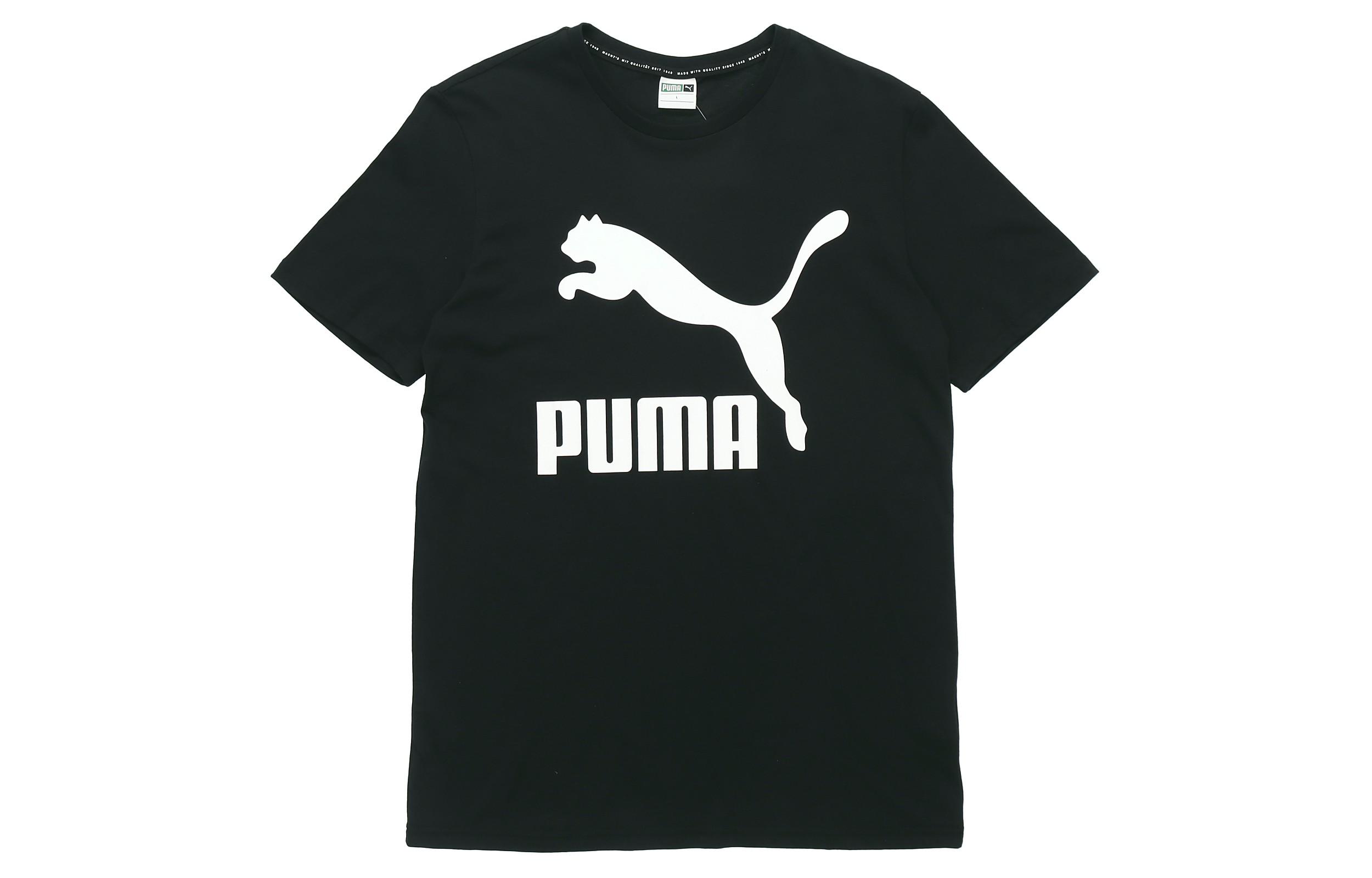 PUMA Set-in Sleeve T-Shirt Men s Black 579405-01 S