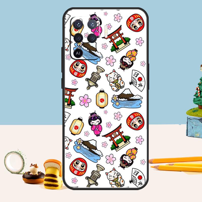 

Lucky Cat Maneki Neko Japanese Case For Oppo A80 A60 A40 A15 A16 A17 A57 A94 A74 A54 A76 A96 A18 A38 A58 A78 A98 A5 A6 Pro OPPO A79 5G