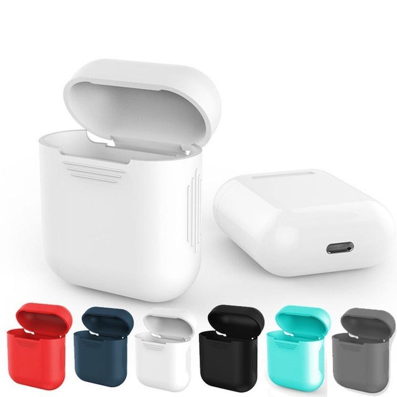 Silicone Shock Proof Protector Sleeve for Apple AirPods Case Cover Wireless Earphone Box Accessories LS
